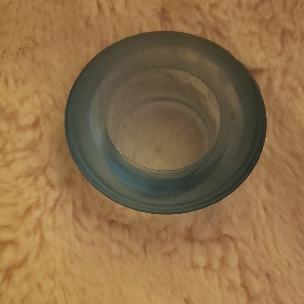 Blue Glass Votive Holder - Home Accents